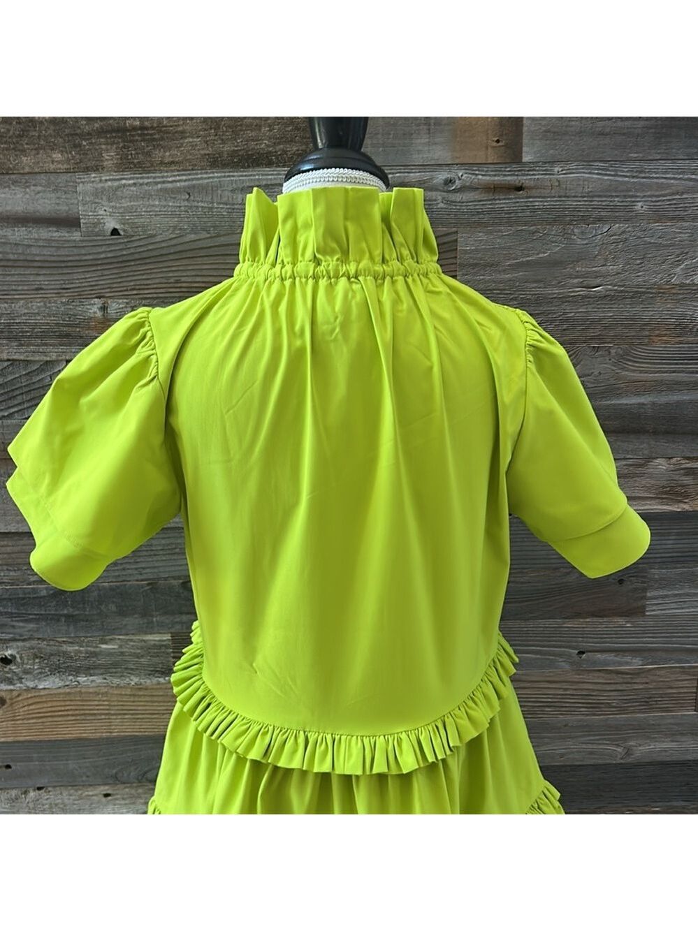Alden Adair Hallie Ruffle Dress in Citrus Size Small NWT - Picture 8 of 12
